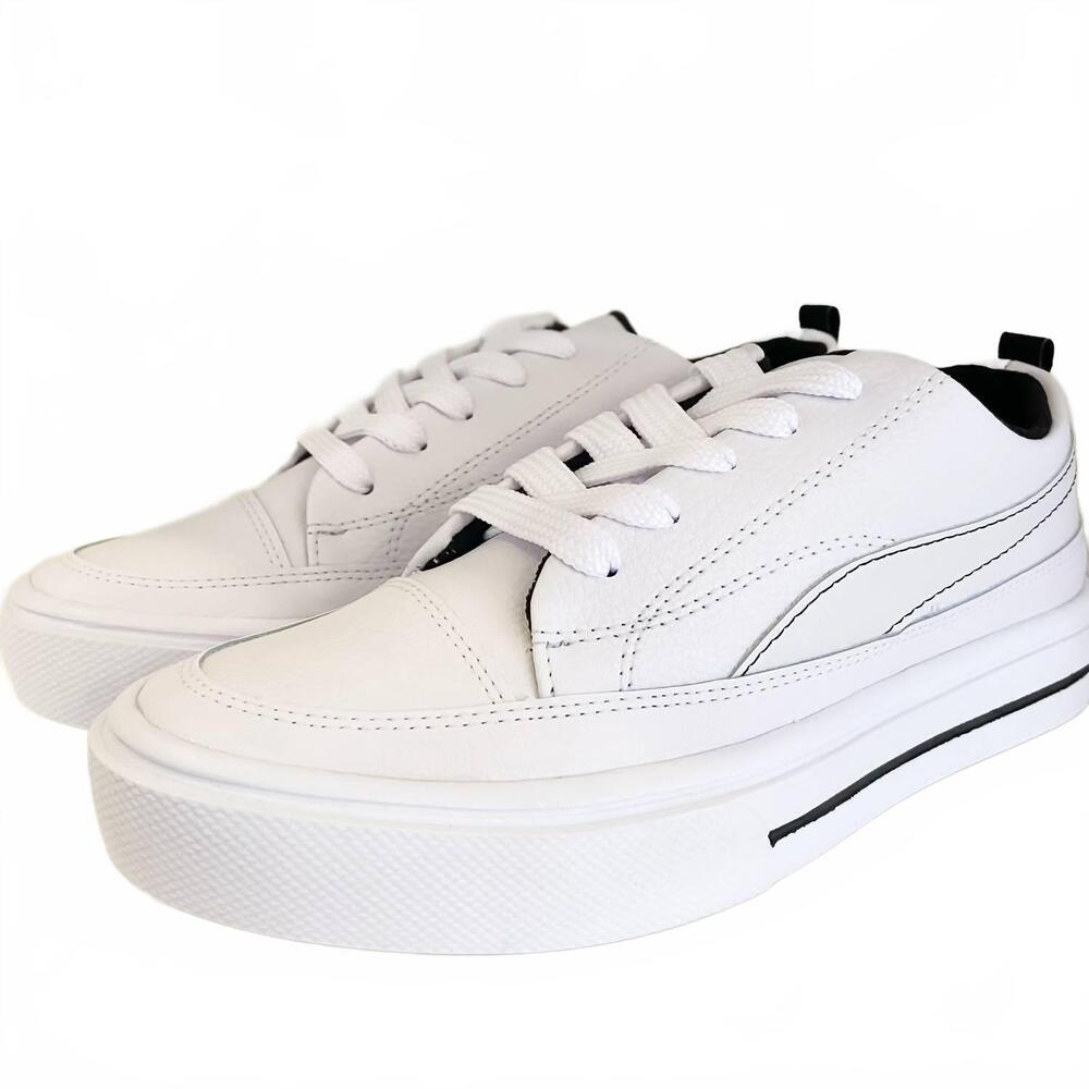 NEW MAKER'S men's maco minimalist sneaker in white